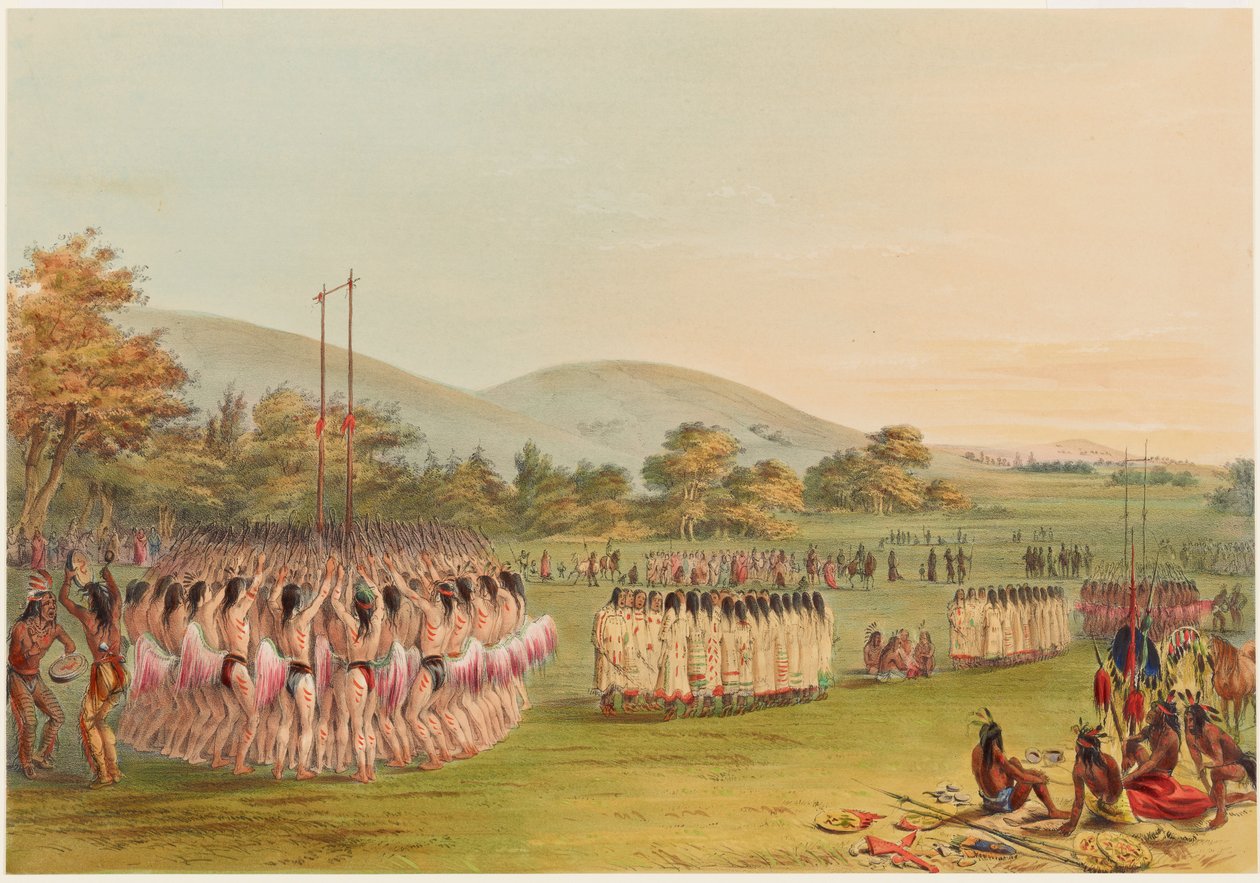 Labdajáték-tánc alkotó: George Catlin