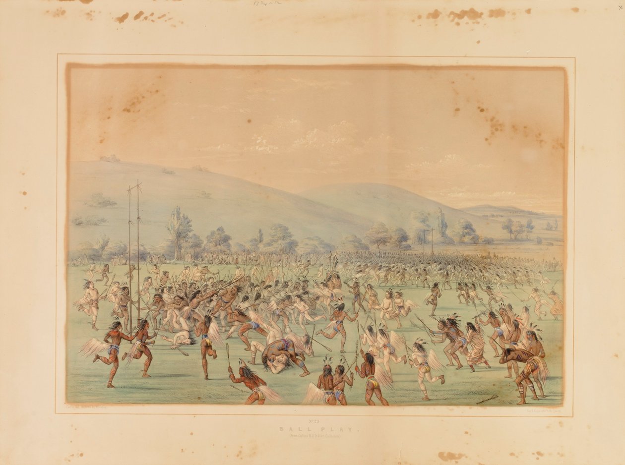 Ball Play--no. 23 alkotó: George Catlin