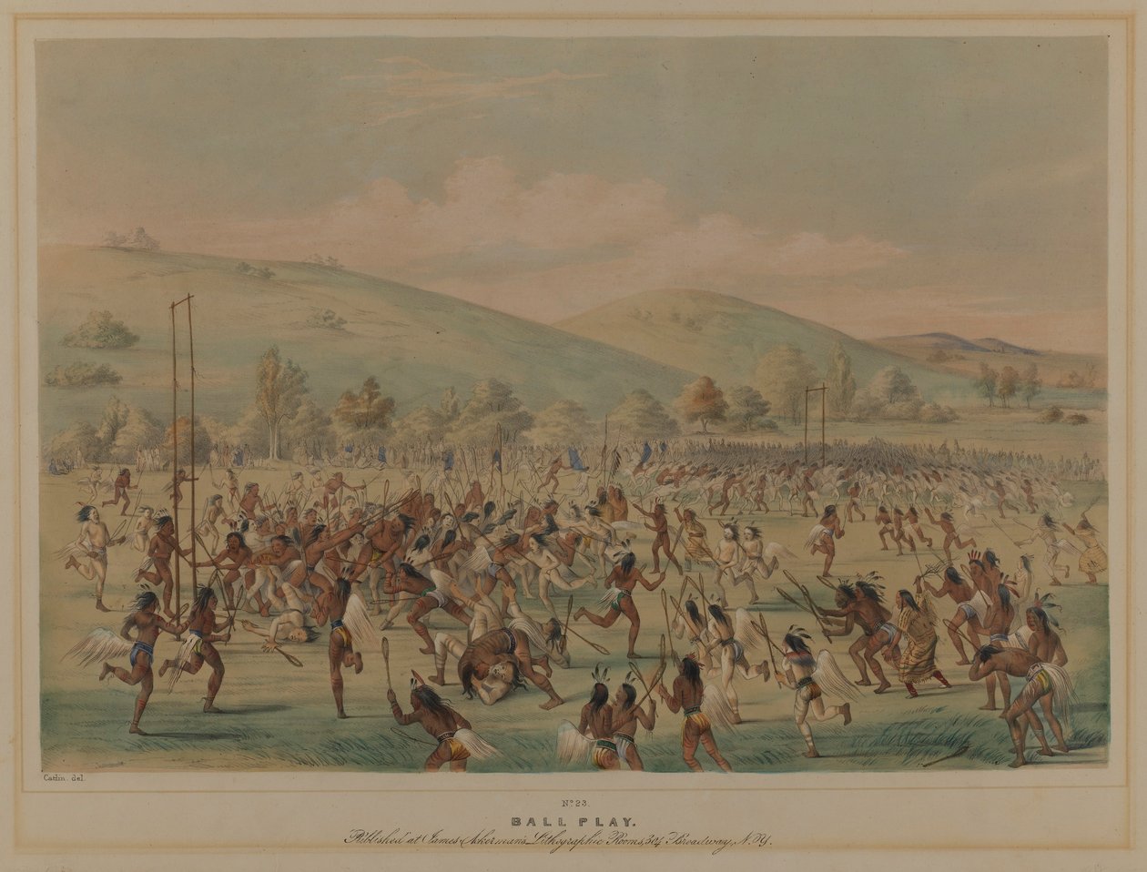 Ball Play (La Crosse) alkotó: George Catlin
