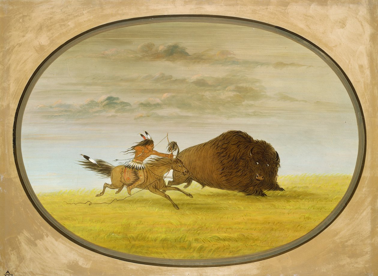 A bölényvadászat alkotó: George Catlin