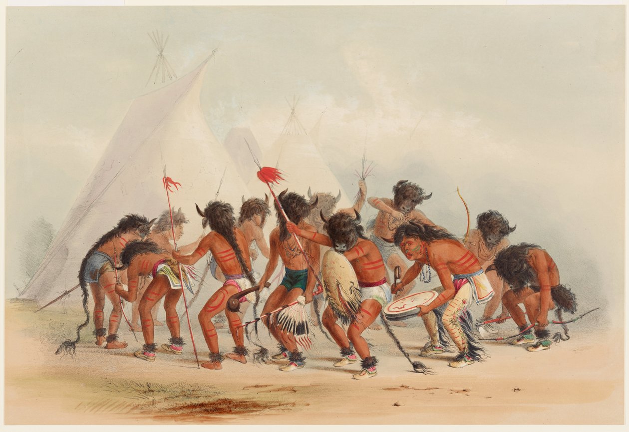 Bivaly-tánc alkotó: George Catlin