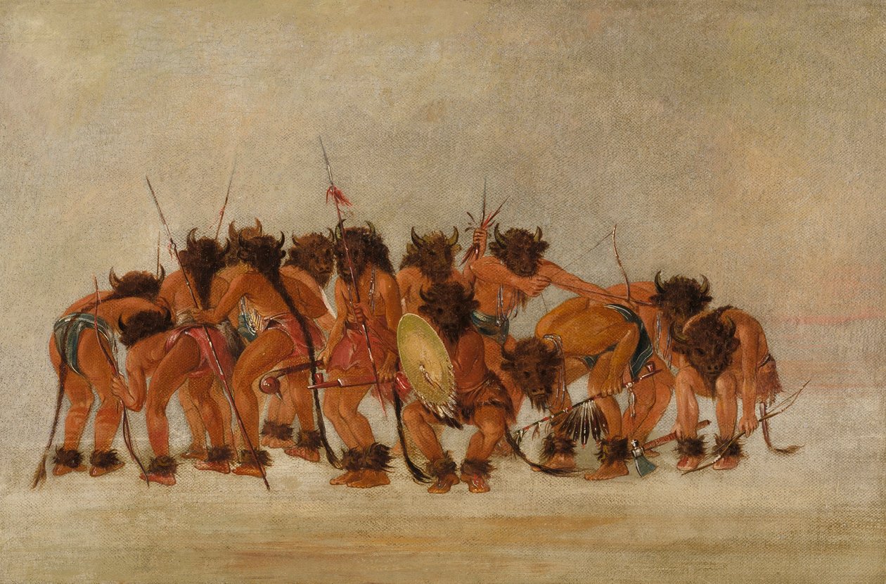 Bivalytánc, Mandan alkotó: George Catlin