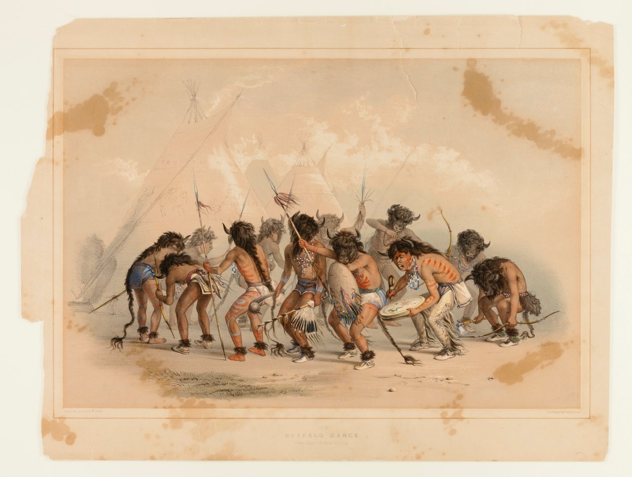 Bölény tánc No.8 alkotó: George Catlin