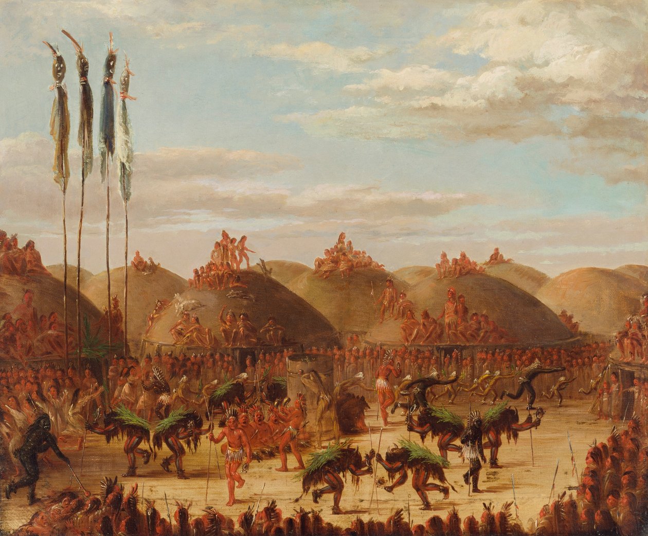 Bika tánc, Mandan O-kee-pa szertartás alkotó: George Catlin