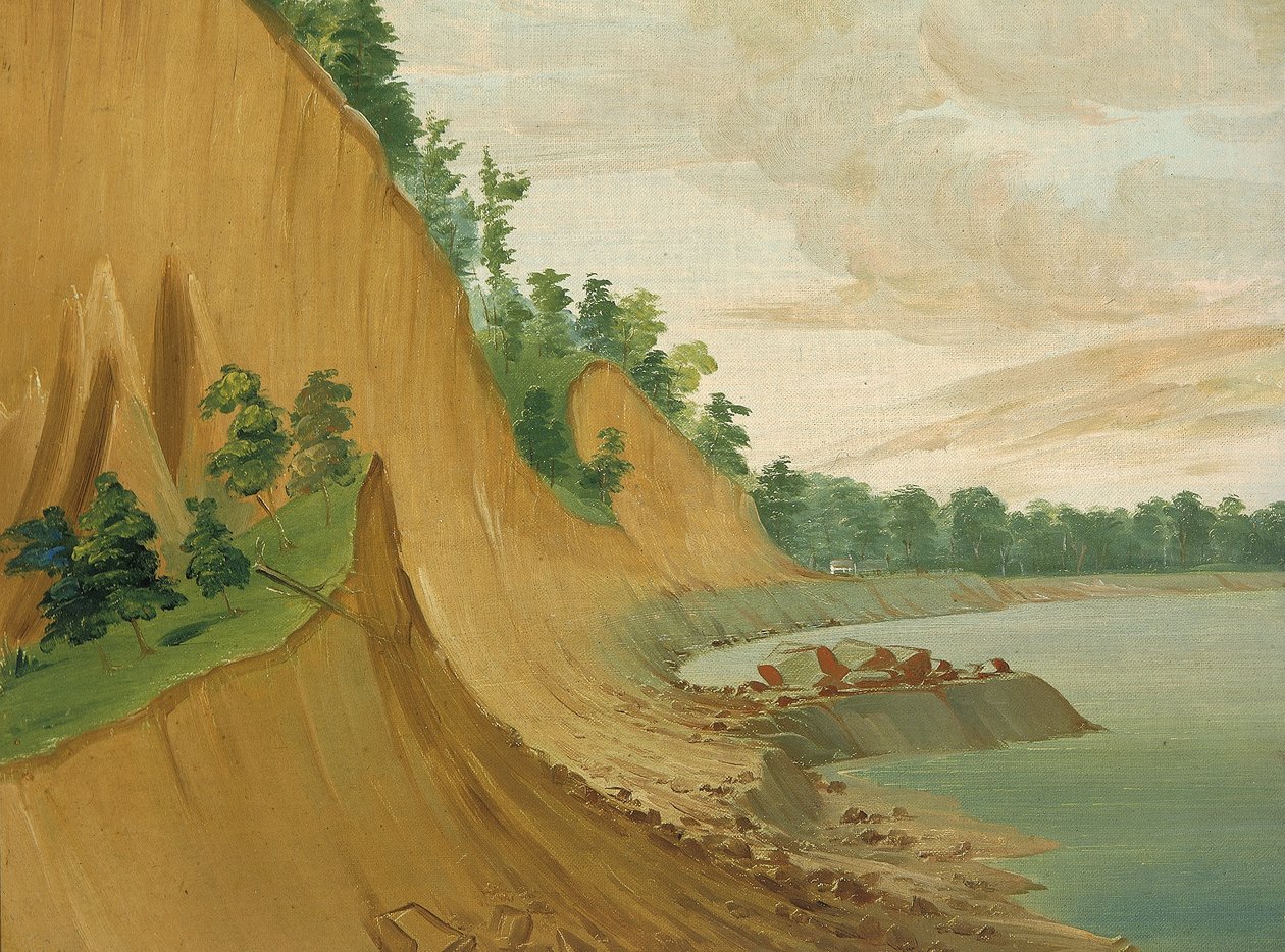 Cabane kereskedőháza, 930 mérföld St. Louis felett alkotó: George Catlin