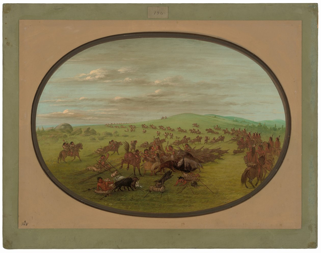 Camanchees mozgó alkotó: George Catlin