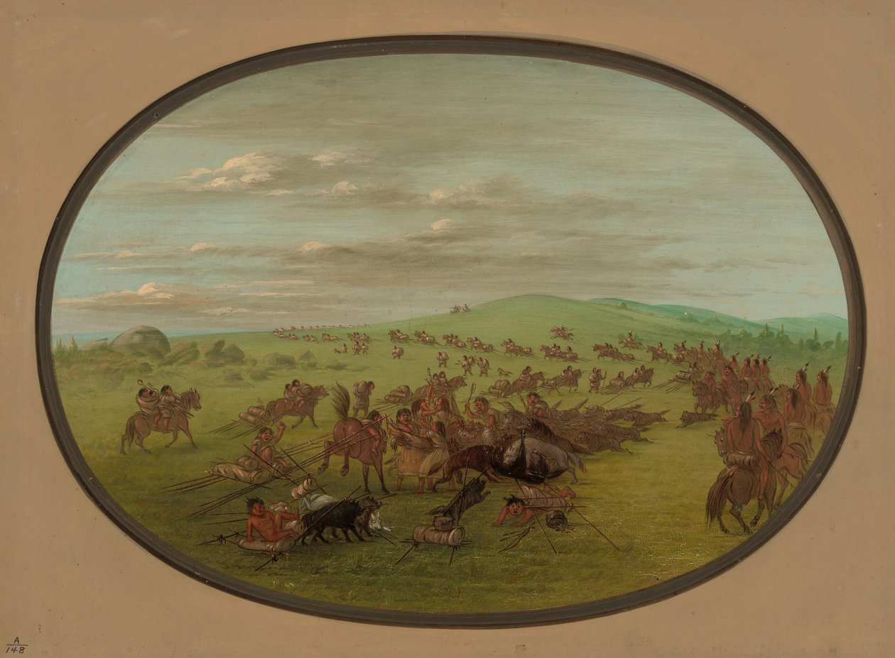 Camanchees Moving, 18611869. alkotó: George Catlin