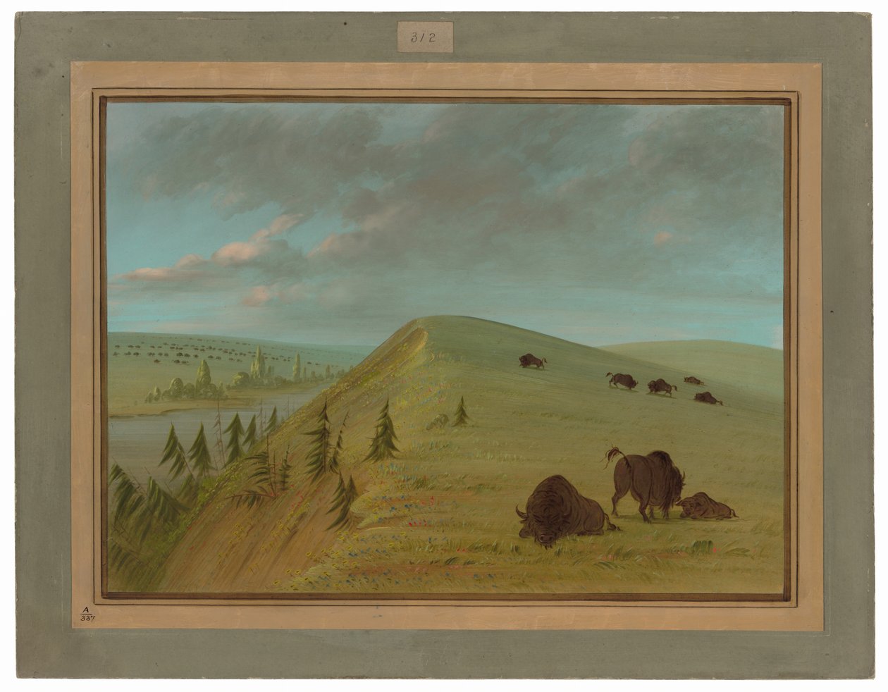 Cedar Bluffs alkotó: George Catlin