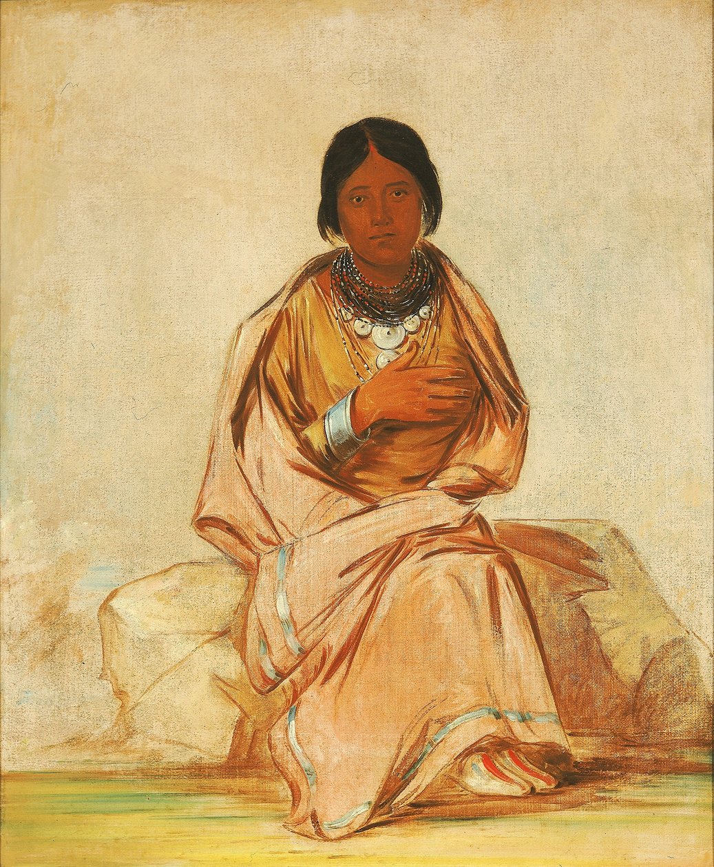 Chee-a-ex-e-e-co, Szarvas lánya szív nélkül alkotó: George Catlin