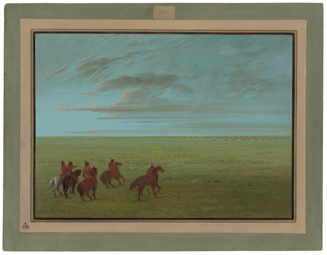Connibos induló vadlovak számára alkotó: George Catlin