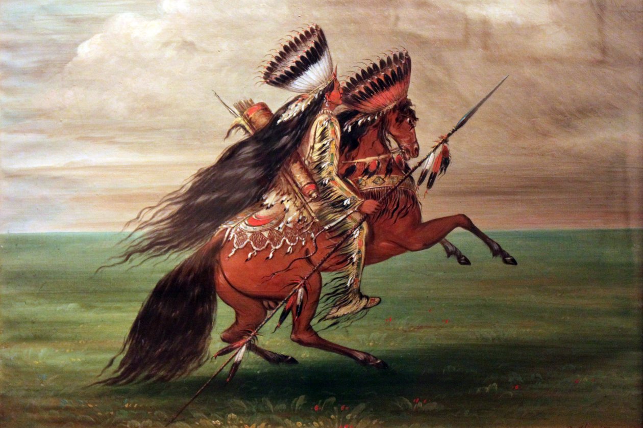 Varjú indián "Aki mindent átugrik" alkotó: George Catlin