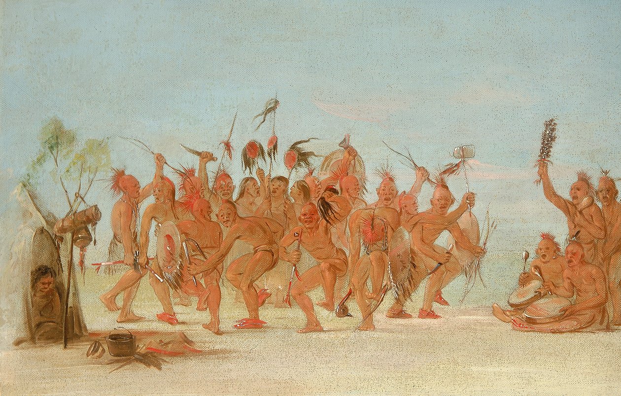 Táncolj a bátrak táskájára alkotó: George Catlin