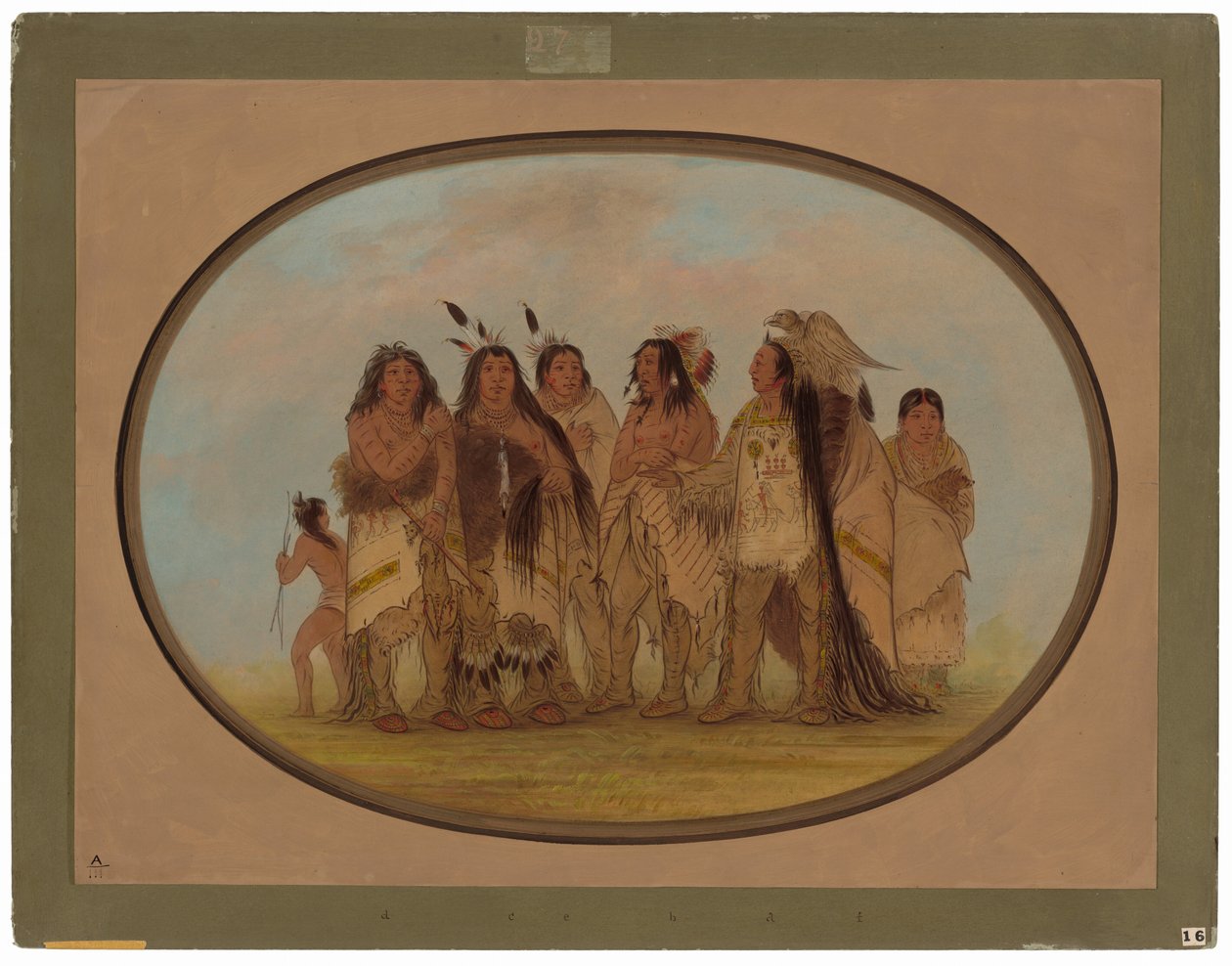 Tisztelt varjú indiánok alkotó: George Catlin
