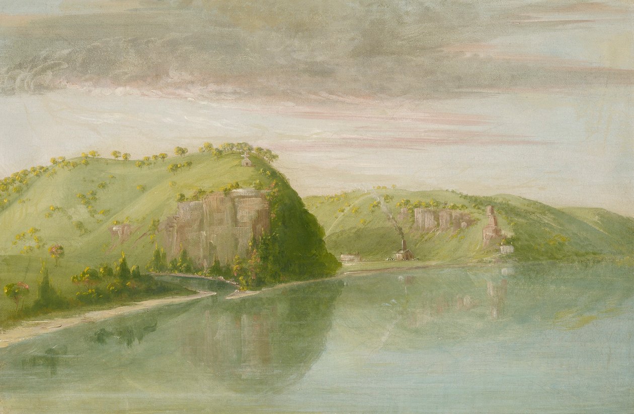 Dubuque sírja, Felső-Mississippi alkotó: George Catlin