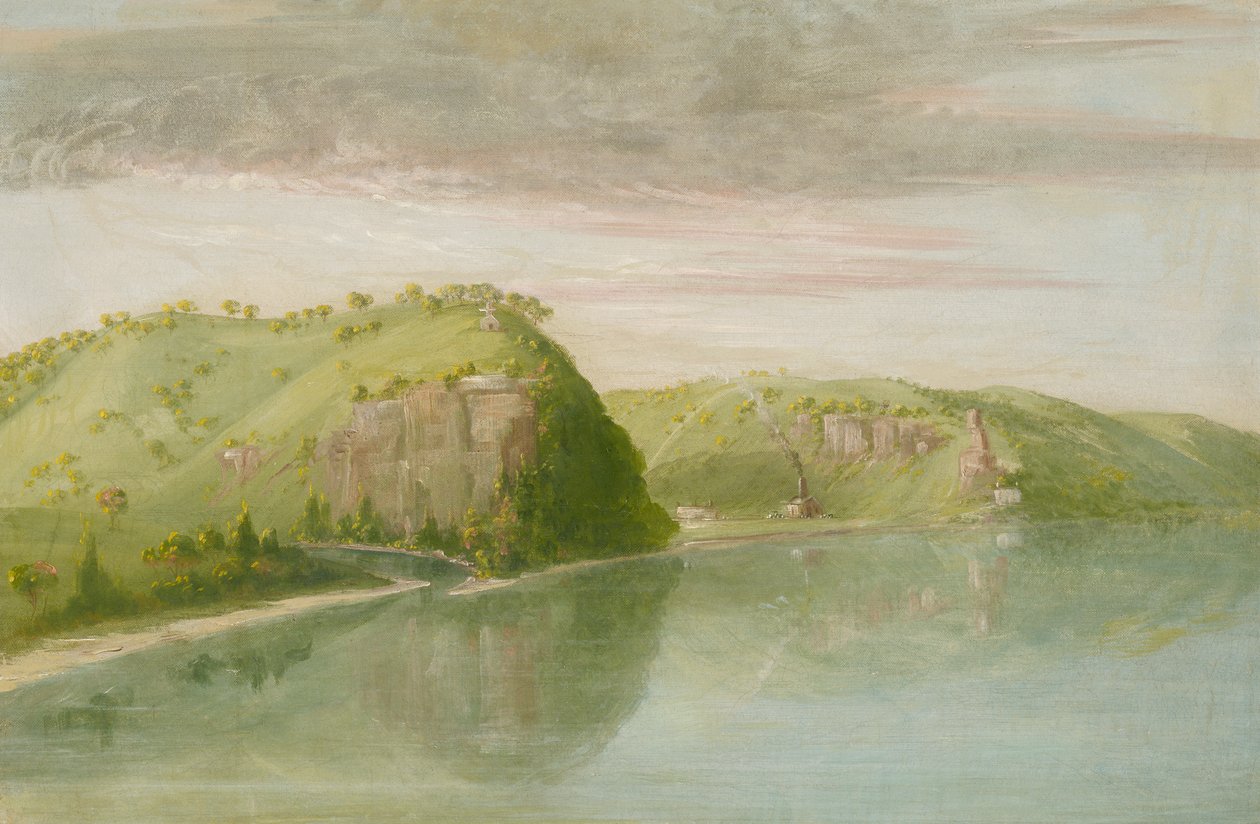 Dubuque sírja, Felső-Mississippi, 1835-1836. alkotó: George Catlin