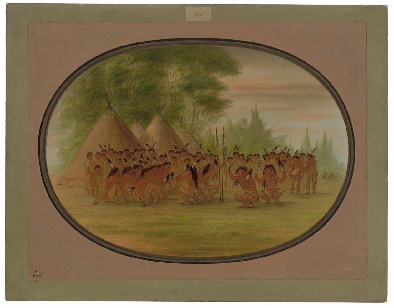 Eagle Dance - Choctaw alkotó: George Catlin