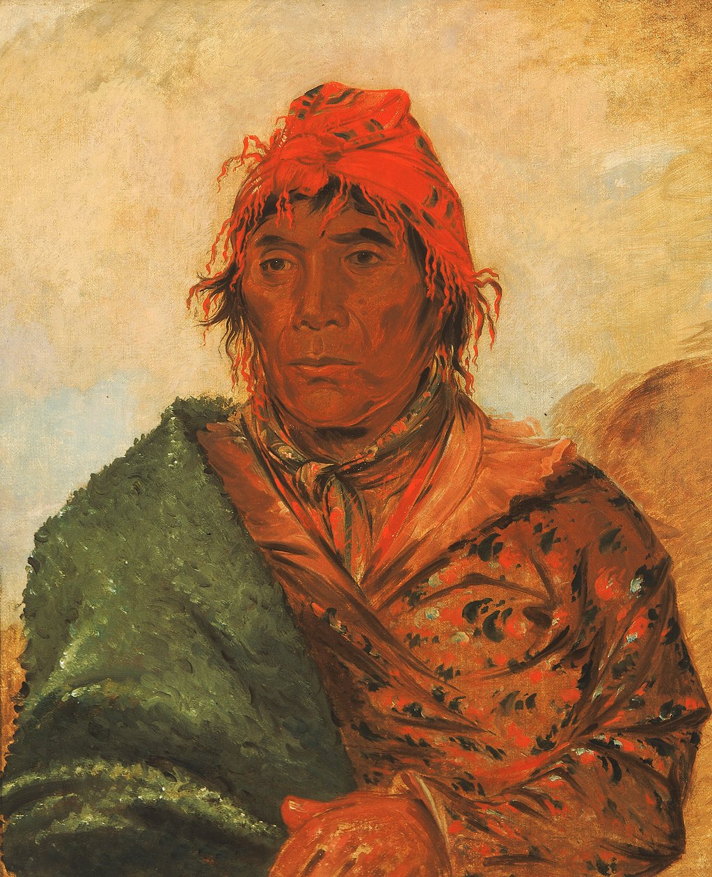 Ee-mat-lá-, Fülöp király, második főnök, 1838. alkotó: George Catlin