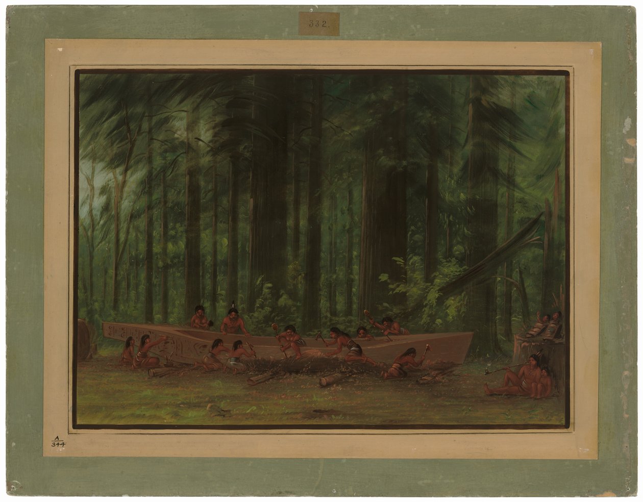 Kenu feltárása – Nayas indiánok alkotó: George Catlin
