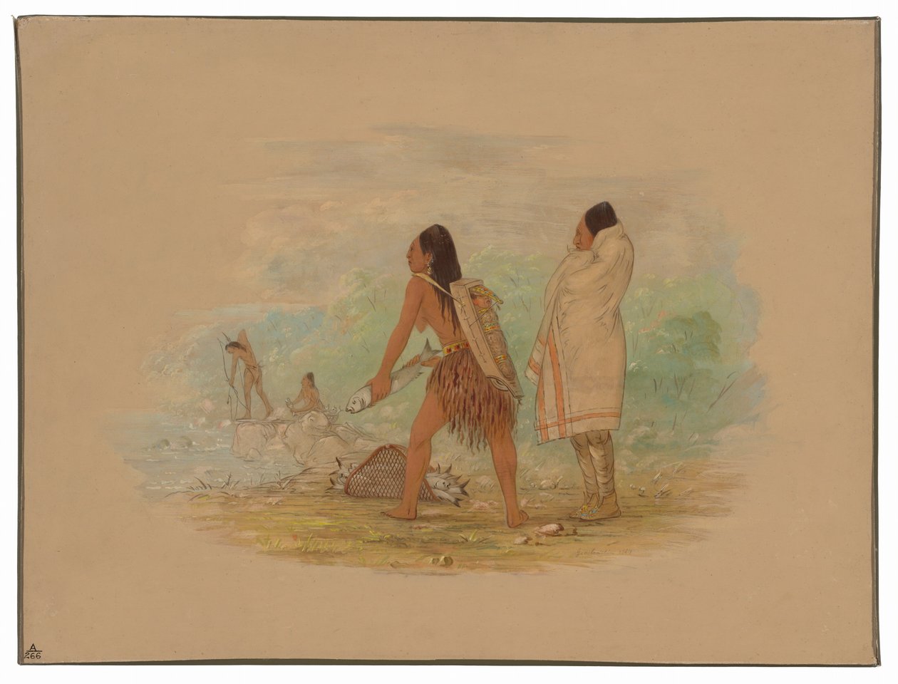 Laposfejű indiánok alkotó: George Catlin