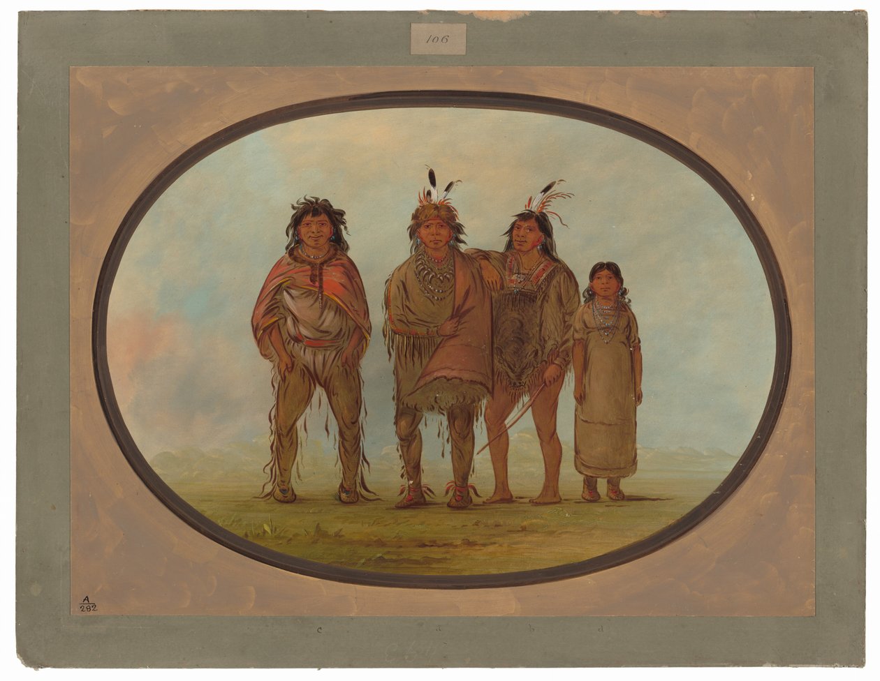 Négy Dogrib indián alkotó: George Catlin