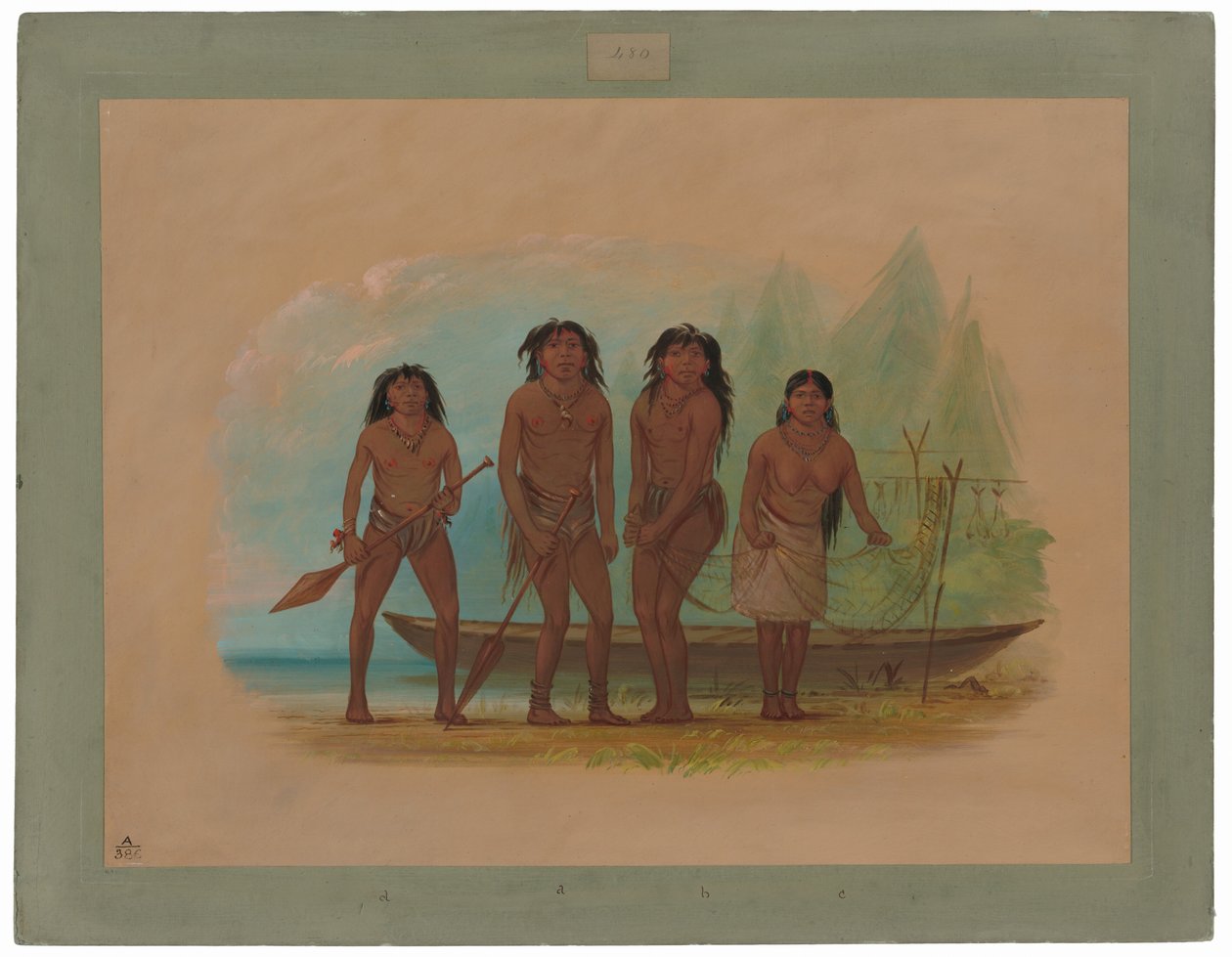 Négy Fuegiai indián alkotó: George Catlin