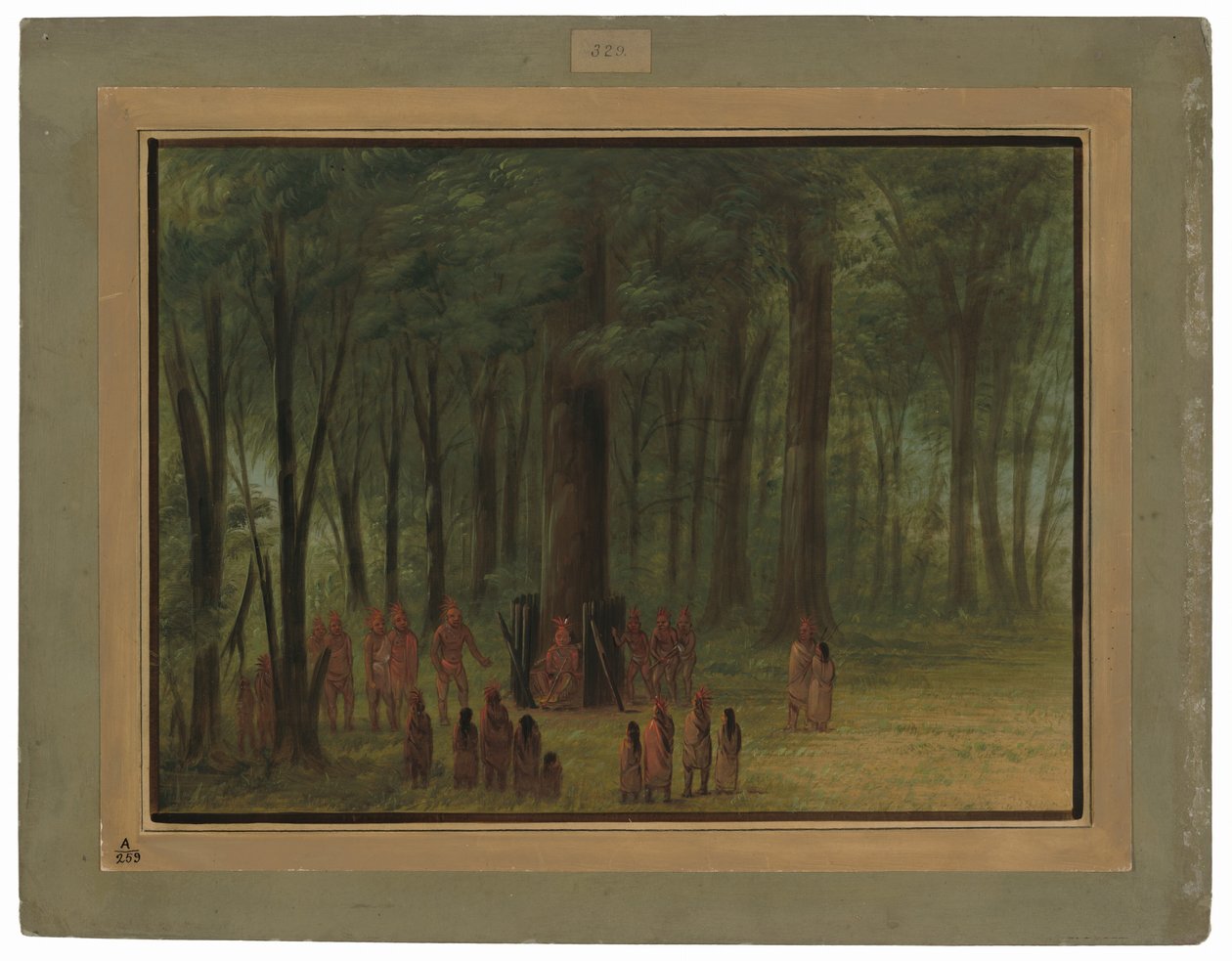 Black Hawk - Saukie temetése alkotó: George Catlin