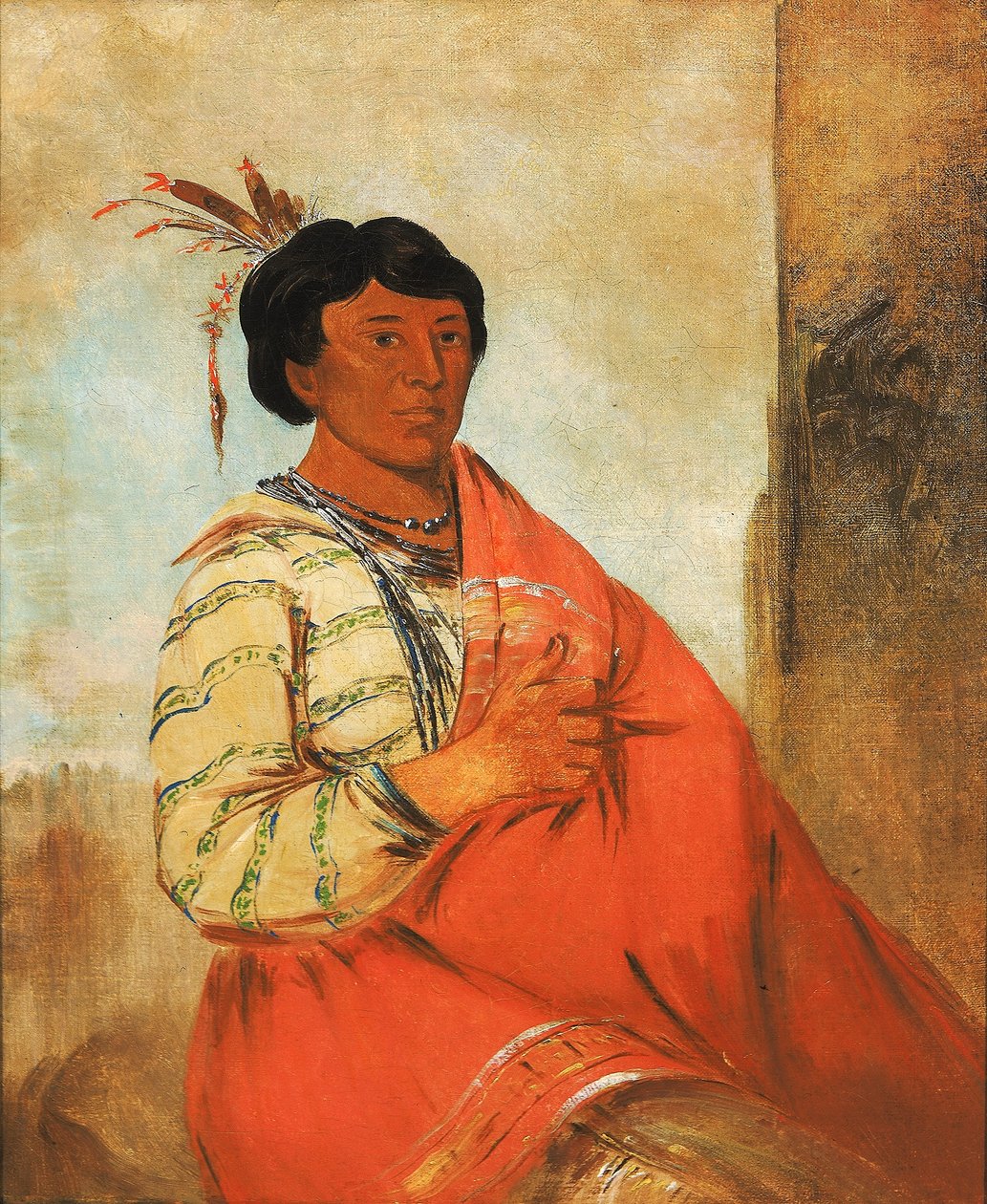 Gaw-záw-que-dung, Aki Hallos alkotó: George Catlin