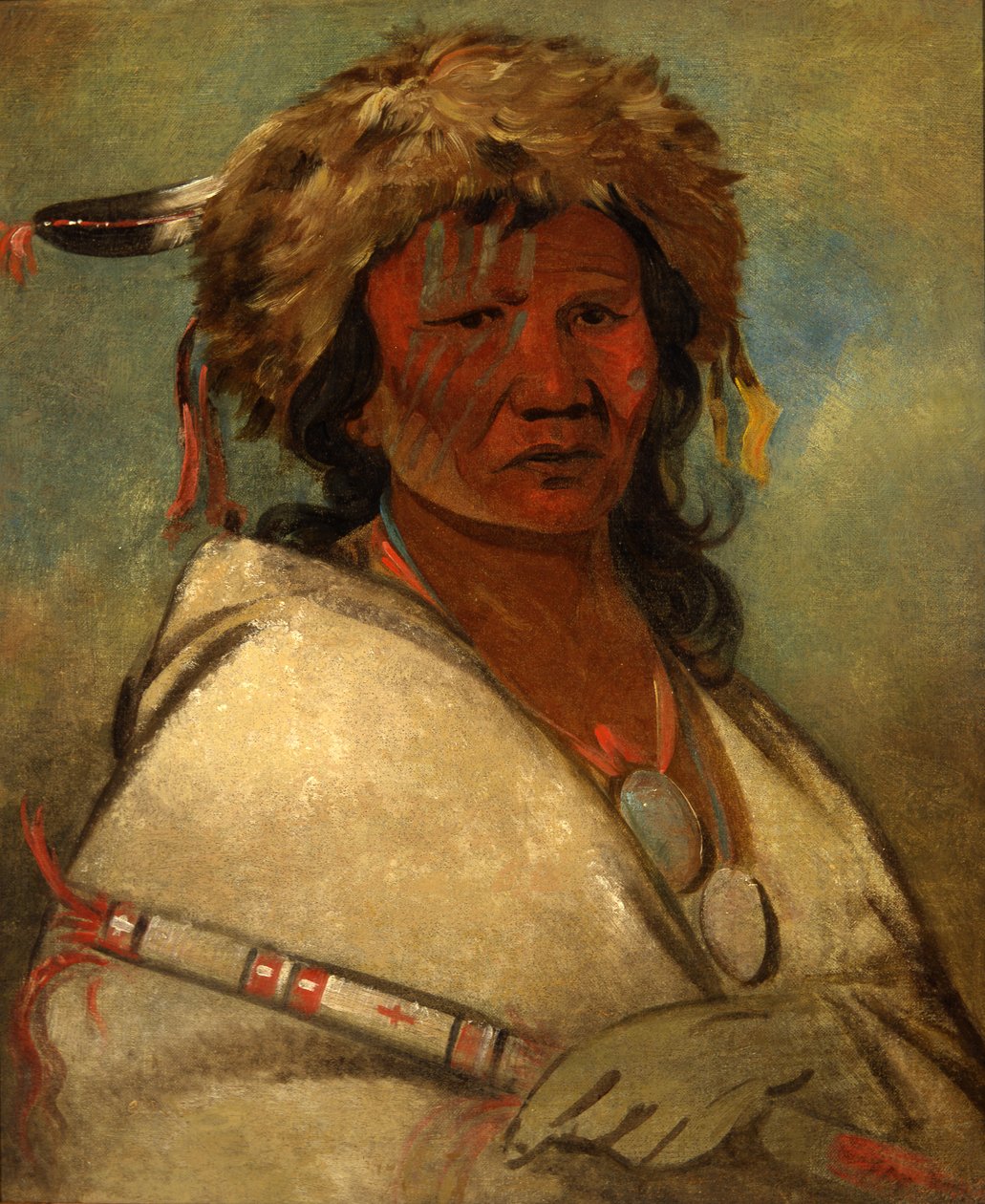 Nagy hős, főnök, 1845. alkotó: George Catlin