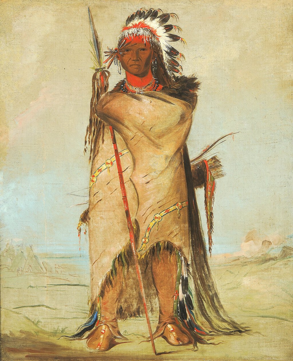 Hó-ra-tó-a, a Brave alkotó: George Catlin