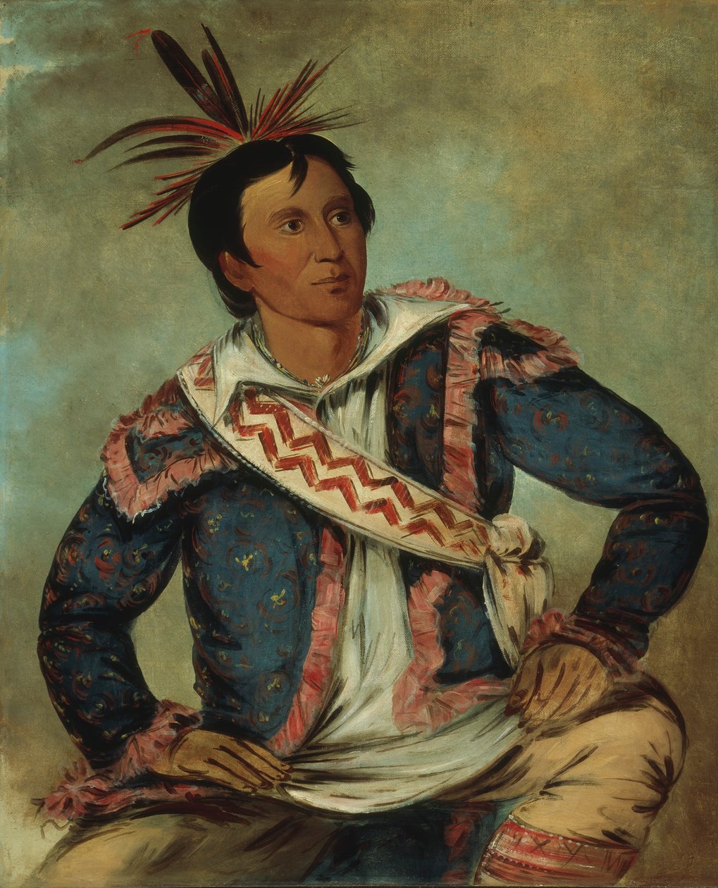 Há-tchoo-túc-térd, csattogó teknős, egy félvér alkotó: George Catlin
