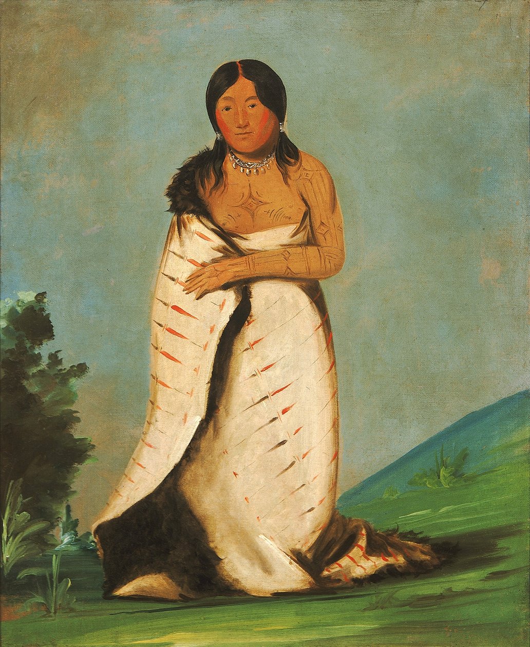 Hee-láh-dee, Tiszta forrás, a Füst felesége alkotó: George Catlin