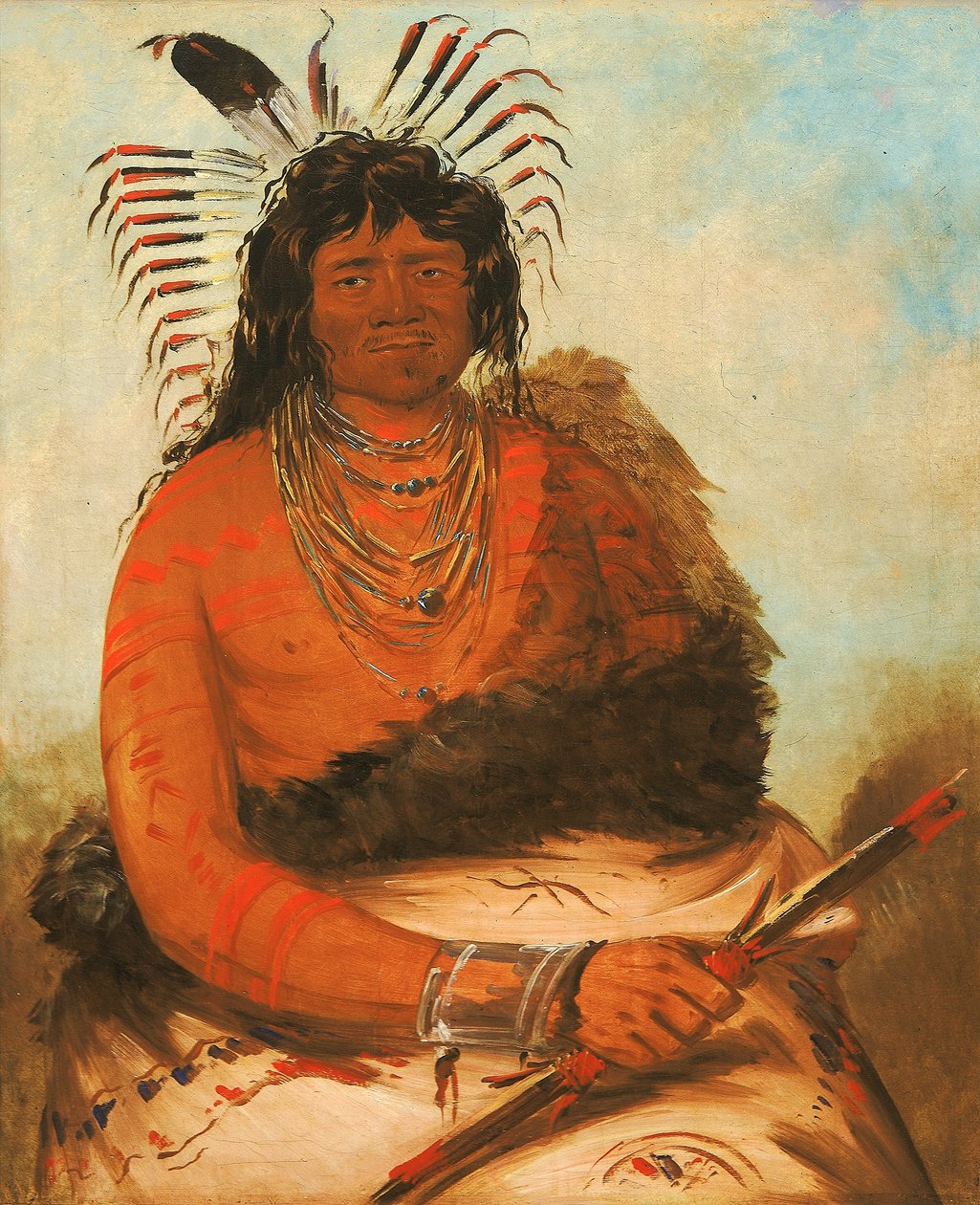 Háh-nee, a Hód, egy harcos alkotó: George Catlin