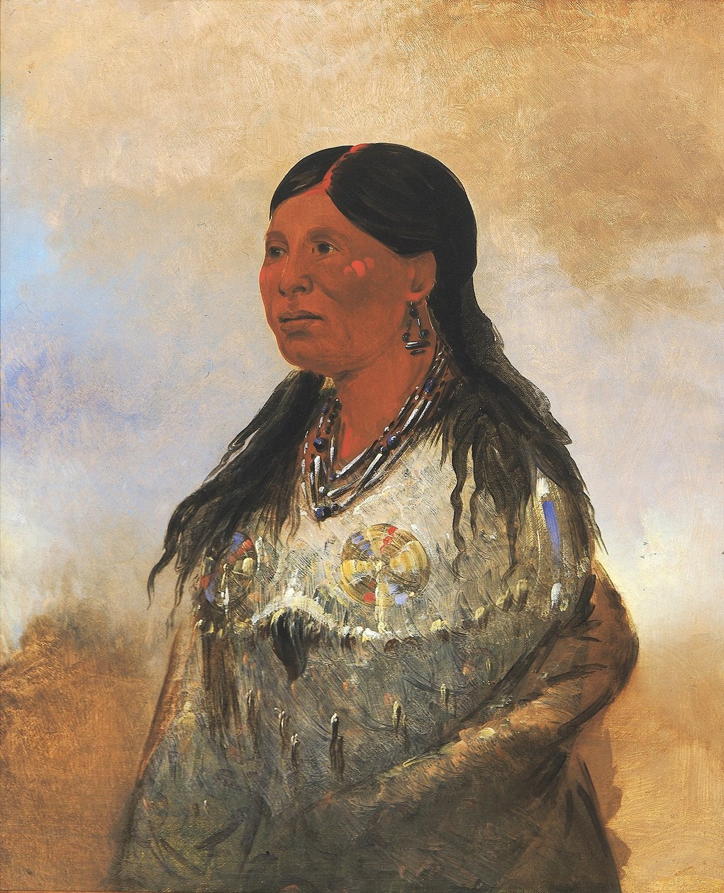 Hón-je-a-pút-o, Medvefogó felesége alkotó: George Catlin