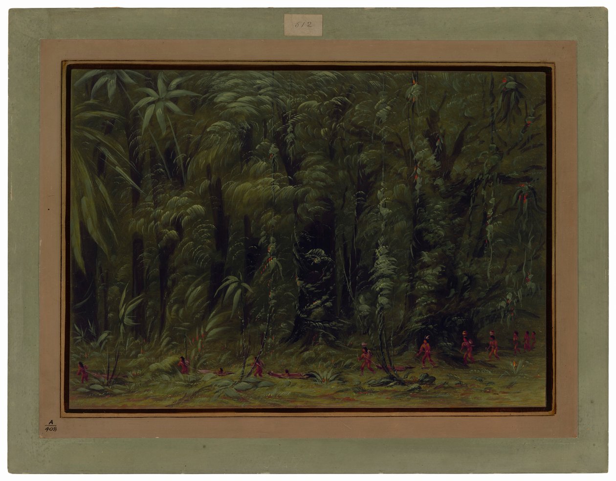 Egy Amazonas-erdő belseje - Zurumati alkotó: George Catlin