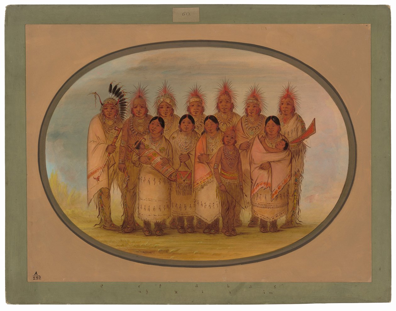 Iowa indiánok, akik Londonban és Párizsban jártak alkotó: George Catlin