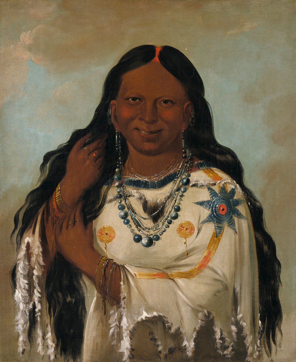 Kay-a-gís-gis, egy fiatal nő alkotó: George Catlin