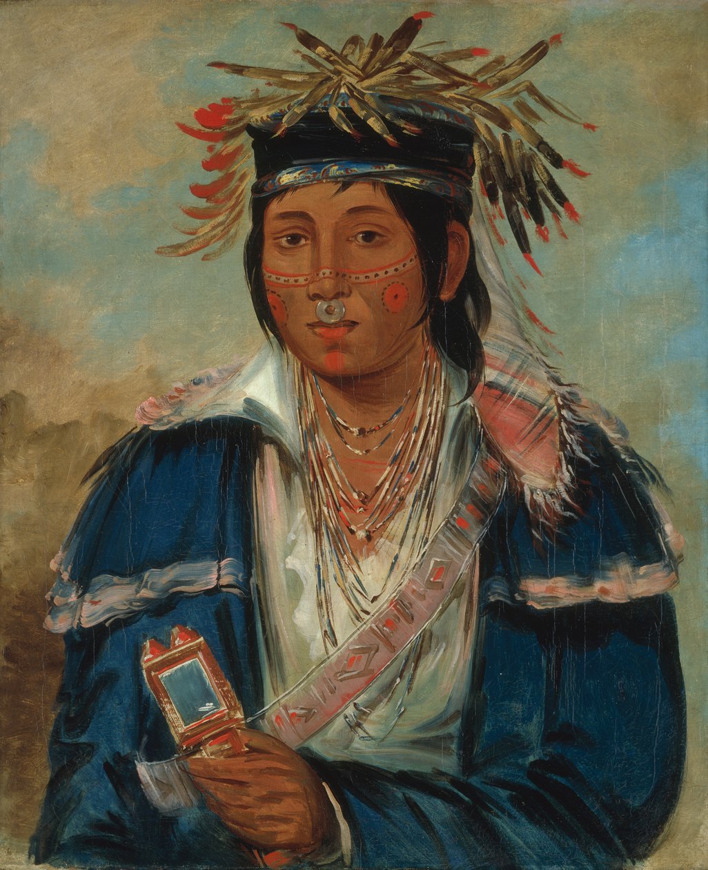 Kee-mo-rá-nia, nem angolul, Dandynek, alkotó: George Catlin