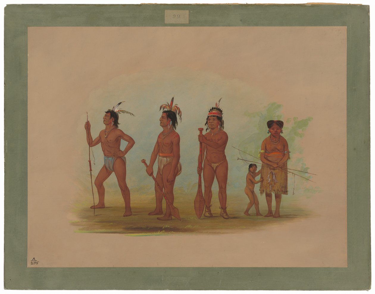 Clatsop indiánok alkotó: George Catlin