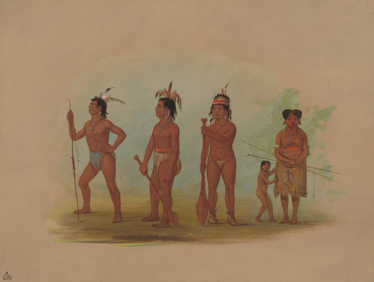 Clatsop indiánok, 18551869. alkotó: George Catlin