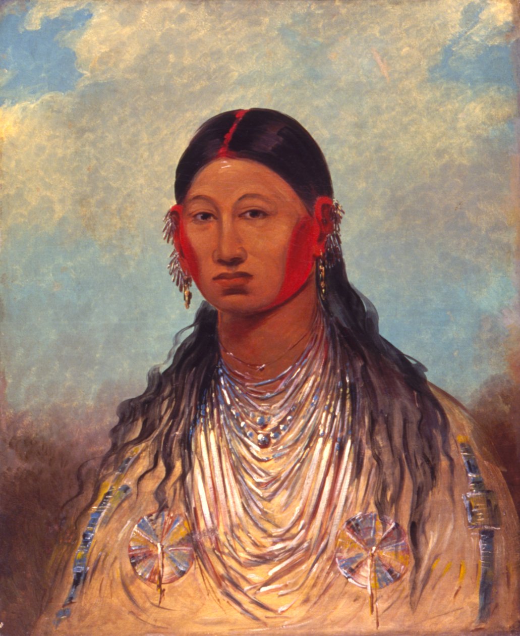 Koon-za-ya-me, Nőstény hadisas alkotó: George Catlin