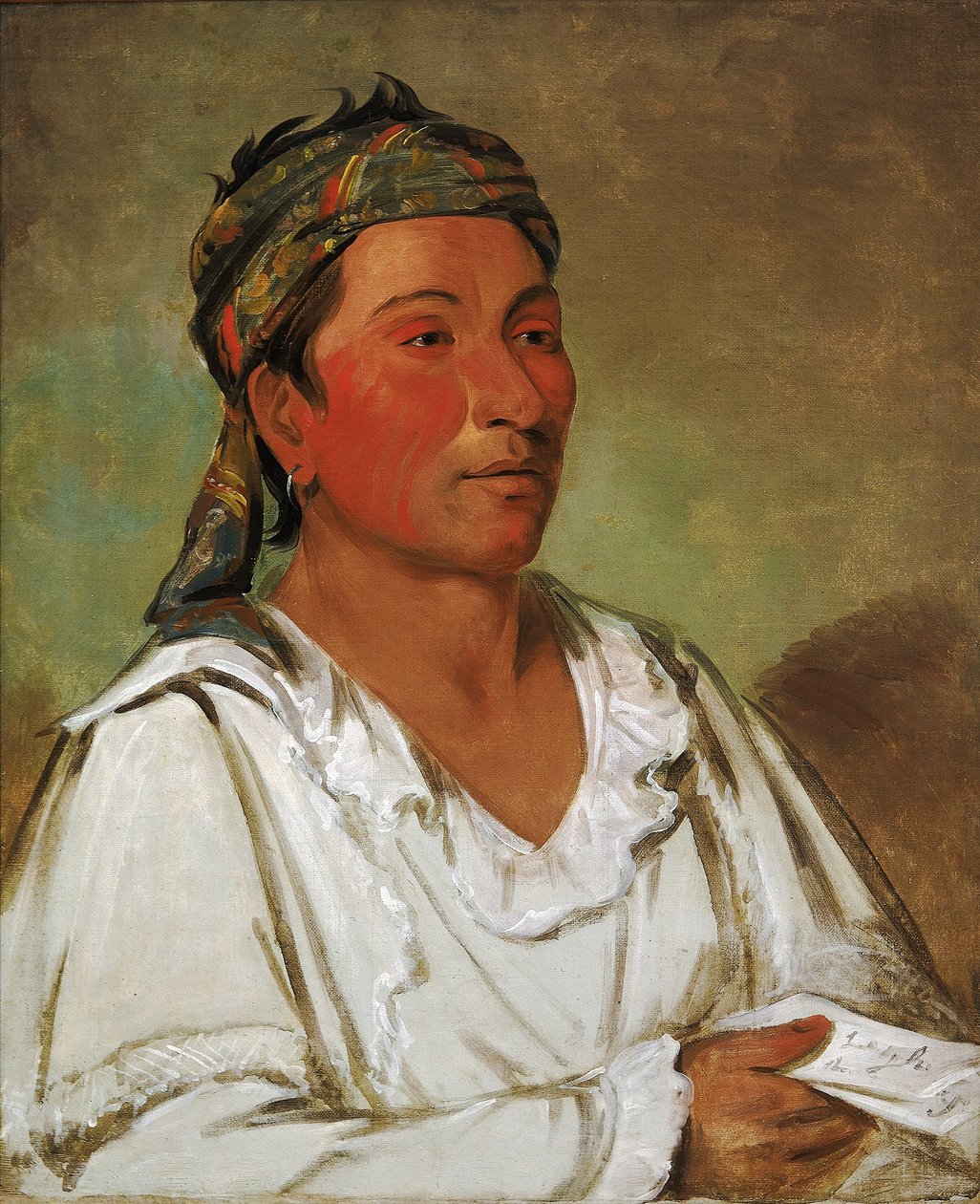 Lay-lóo-ah-pee-ái-shee-kaw, Fű, bokor és virág, félcivilizált alkotó: George Catlin