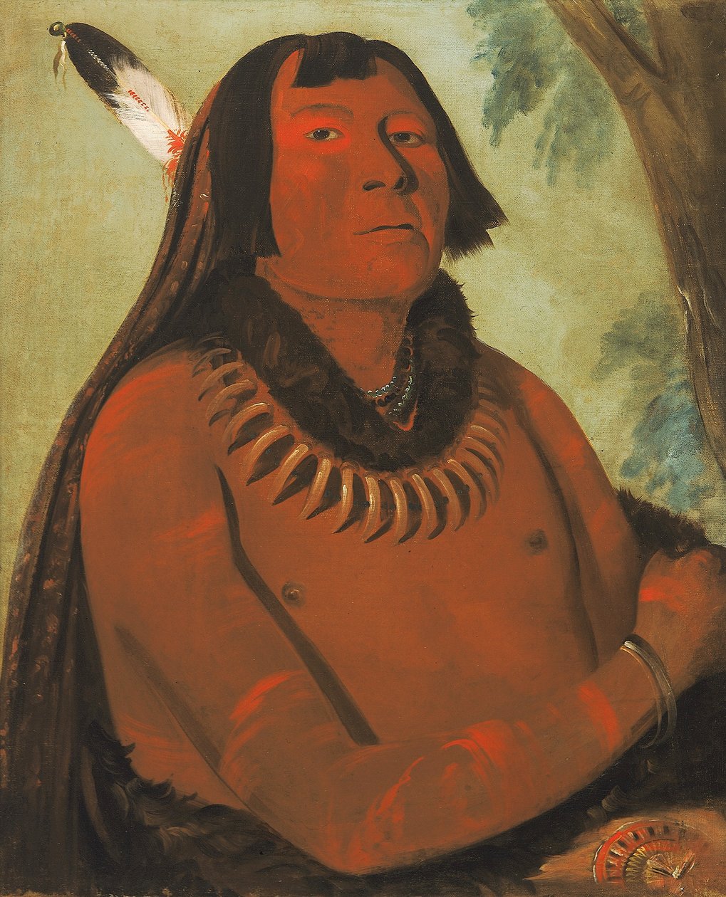 Mah-táhp-ta-a, rohan át a közepén, egy bátor alkotó: George Catlin