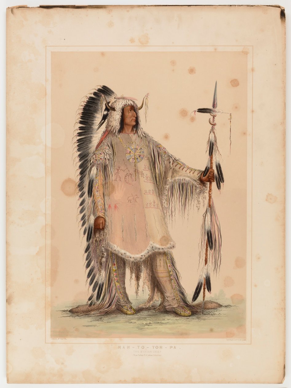 Mah-to-toh-pa, a mandanok főnöke alkotó: George Catlin