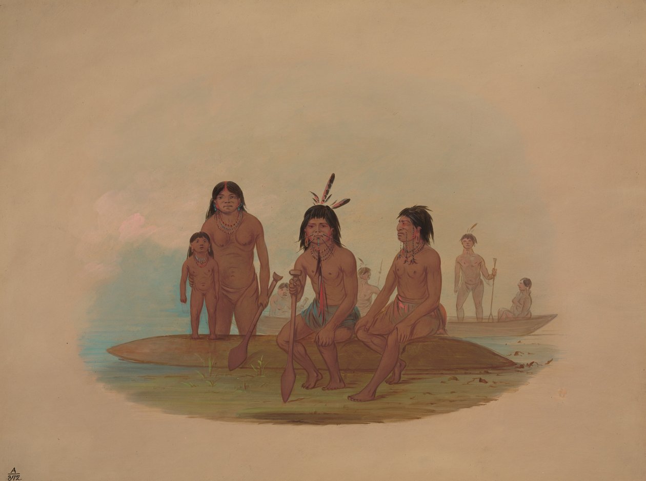 Marahua indiánok, 18541869. alkotó: George Catlin