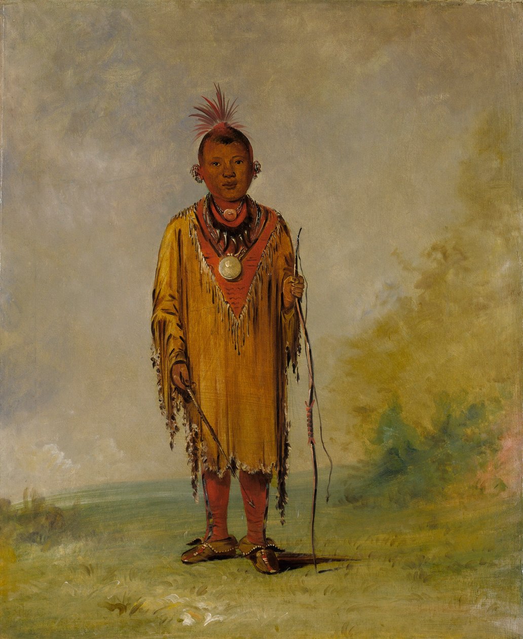 Me-sóu-wahk, Szarvashaj, Kee-o-kúk kedvenc fia alkotó: George Catlin
