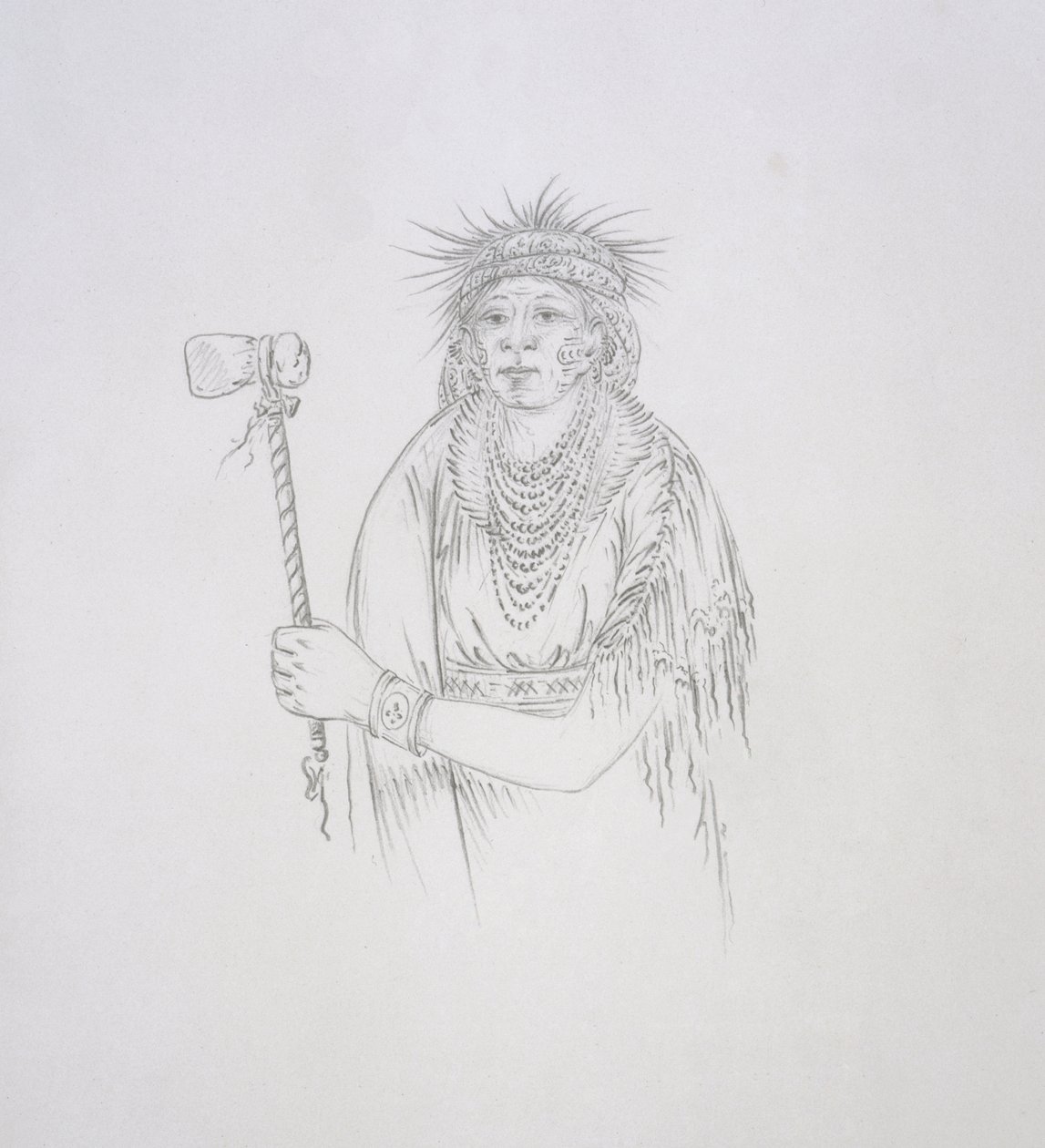Men-son-se-a (A balkéz) 1852 alkotó: George Catlin