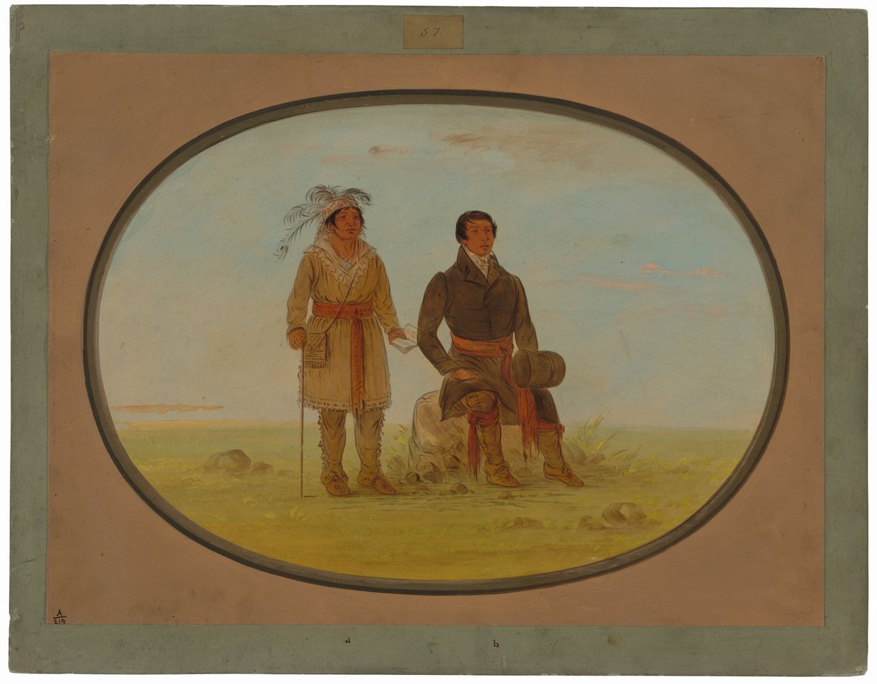 Mohigan főnök és egy misszionárius alkotó: George Catlin