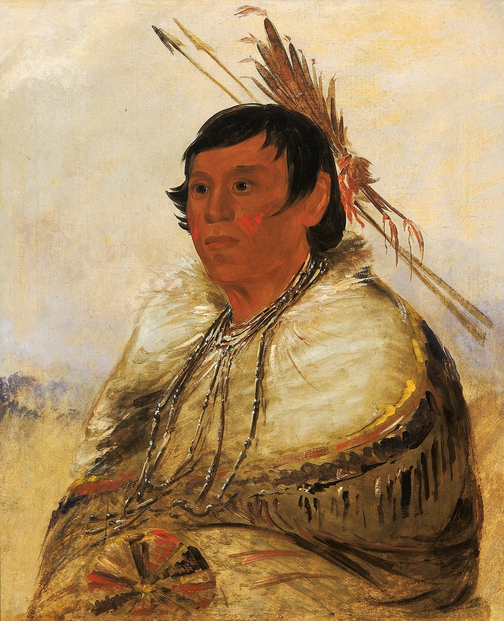 Ni-a-có-mo, Fix With the Foot, a Brave alkotó: George Catlin