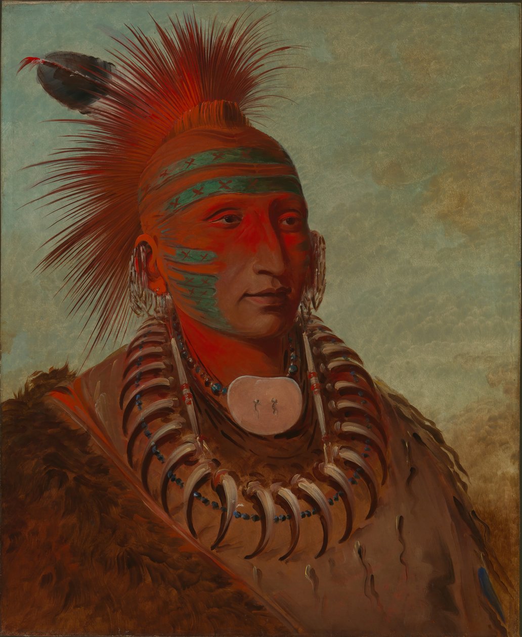 No-ho-mun-ya, Aki nem figyel oda. alkotó: George Catlin
