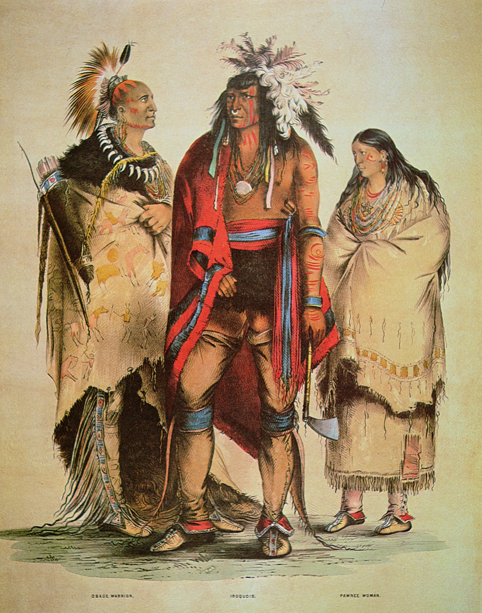 Észak-amerikai indiánok (színes litó) alkotó: George Catlin